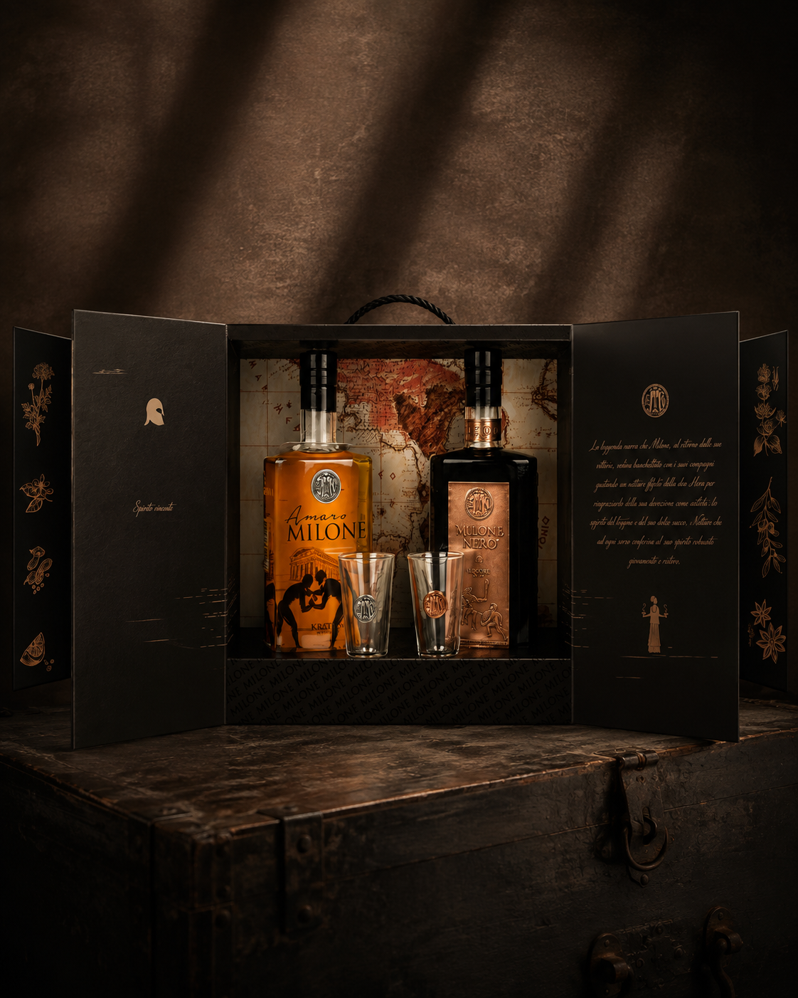 Premium Box Doppia Amaro Milone e Milone Nero - Lacinio